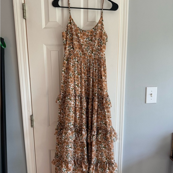 Altar'd State Dresses & Skirts - Altar'd State Floral Tan Maxi Dress